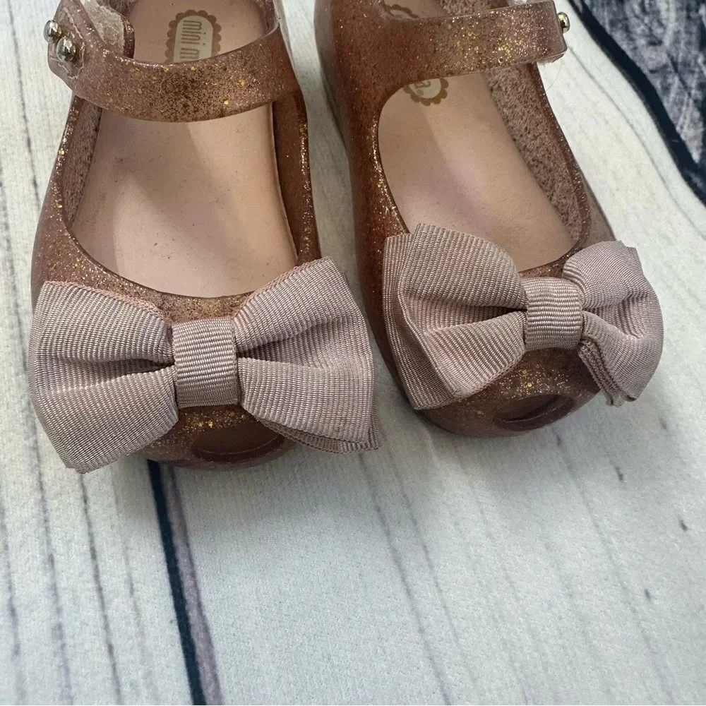 Mini Melissa Shoes Girls‎ Size 6 Ultragirl Garden Mary Jane Ballet Flats Jelly